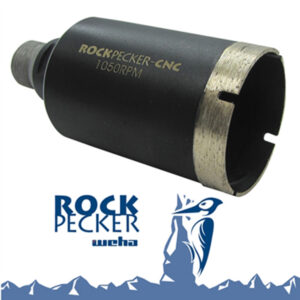 RockPecker 1 1/2" CNC Diamond Core Bit 1/2 Gas Thread