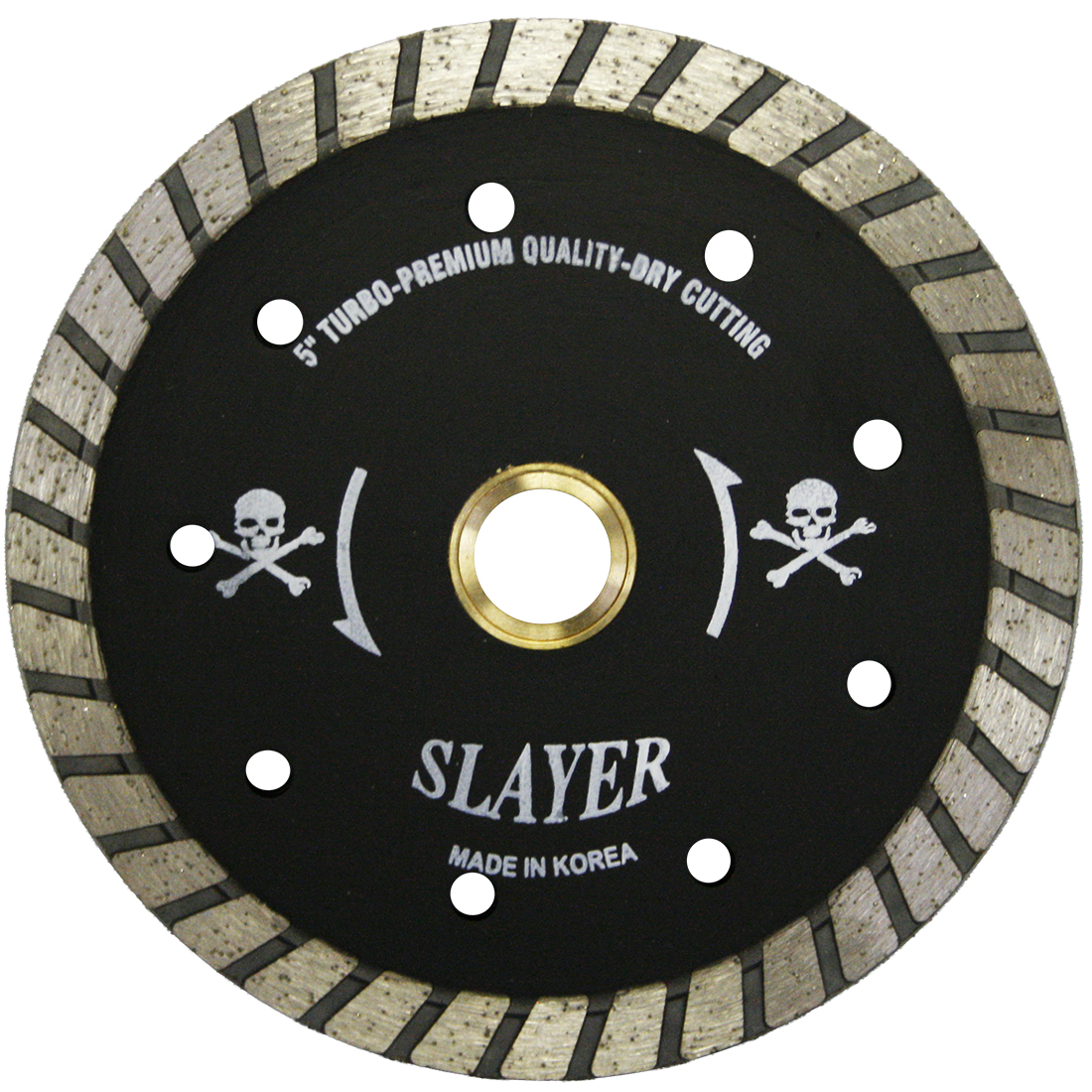 4 1/2 Inch Slayer Continuous Rim Blade With J-Slots For Stone 