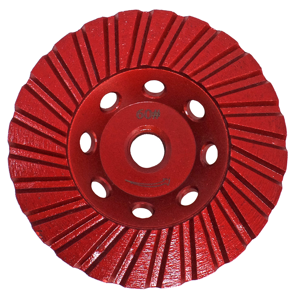 4 Inch X 5/8 THD Turbo Cup Wheel, Medium