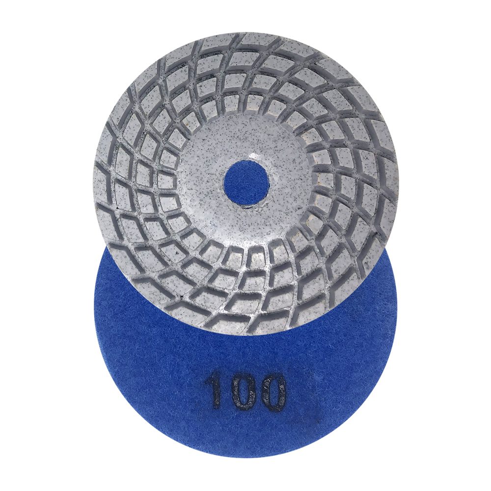 4" 5mm Turbine Wet Diamond Polishing Pad 100 Grit