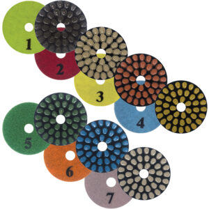 EZshine - 4 inch Mshine Marble Polishing Pad Set - 7pcs