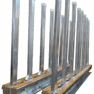 Weha 84 Ton 10 Foot Long Bundle Slab Rackwith 16 Galvanized Poles