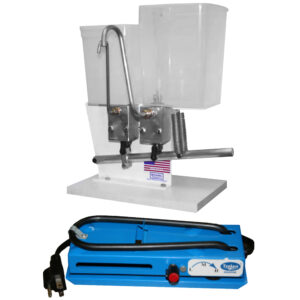 Epoxy Glue Dispenser With Pump Base Heater, Manual, SS-ADJ+HTR, Plastic Housing