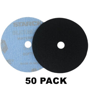 5 Inch 60 Grit Silicon Carbide Sanding Disc, Hook and Loop Backed – 50 Pack
