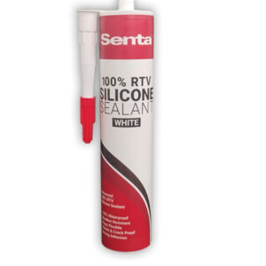 Senta 100% RTV Silicone Sealant - White
