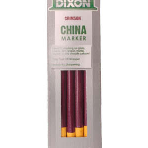 Pack of 12 China Marker - Crimson