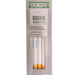 Pack of 12 China Marker - White